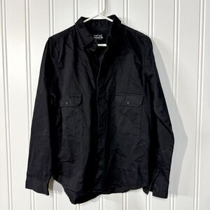 NATIVE YOUTH Button Down Women Size S Black Rugged Cotton Long Sleeve‎ Casual